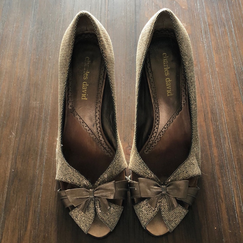 Charles David open toe shoes 7 1/2